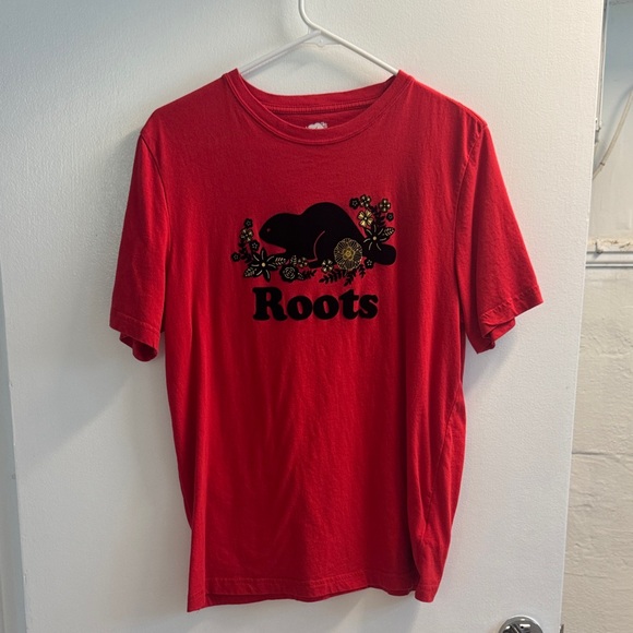 Roots Other - Roots Lunar New Year Men’s Tee - Red (Size Medium) LIMITED EDITION